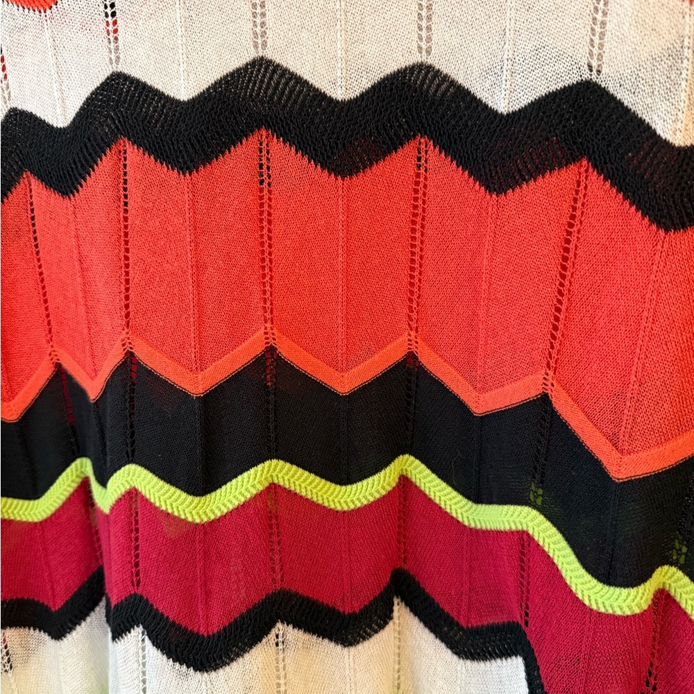M Missoni Zigzag Knit Top Multicolor Chevron Style – Size 40 (US 6) - Picture 5 of 7